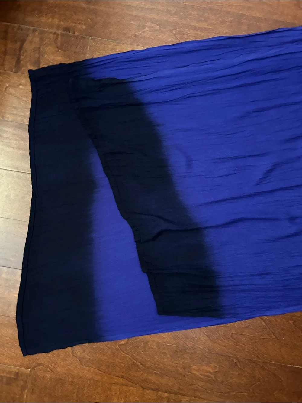 Royal Blue to Dark Inky Blue Ombre Lightweight Scarf